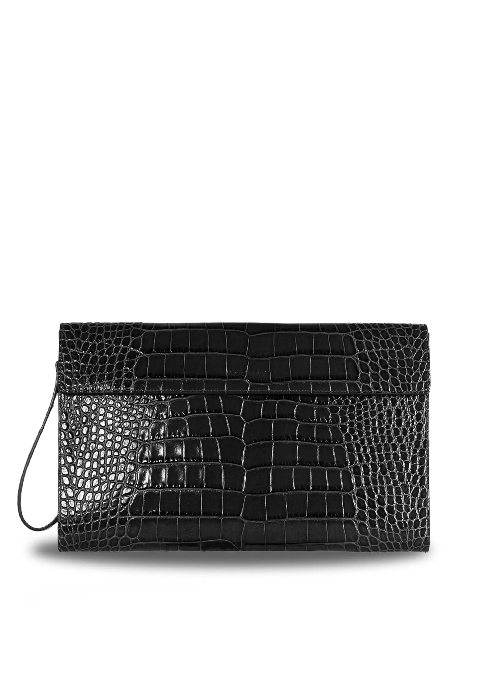 Single Handle Leather Clutch Bag