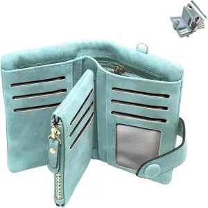 Sleek and Elegant Women’s Wallet –10 Card Slots,Coin Pockets,ID Window,and Two Full-Length Bill Compartments–Ideal for Handbag,Jacket Pocket or Crossbody