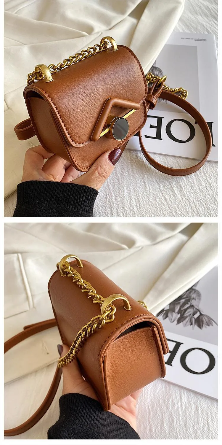 Sleek Brown Crossbody
