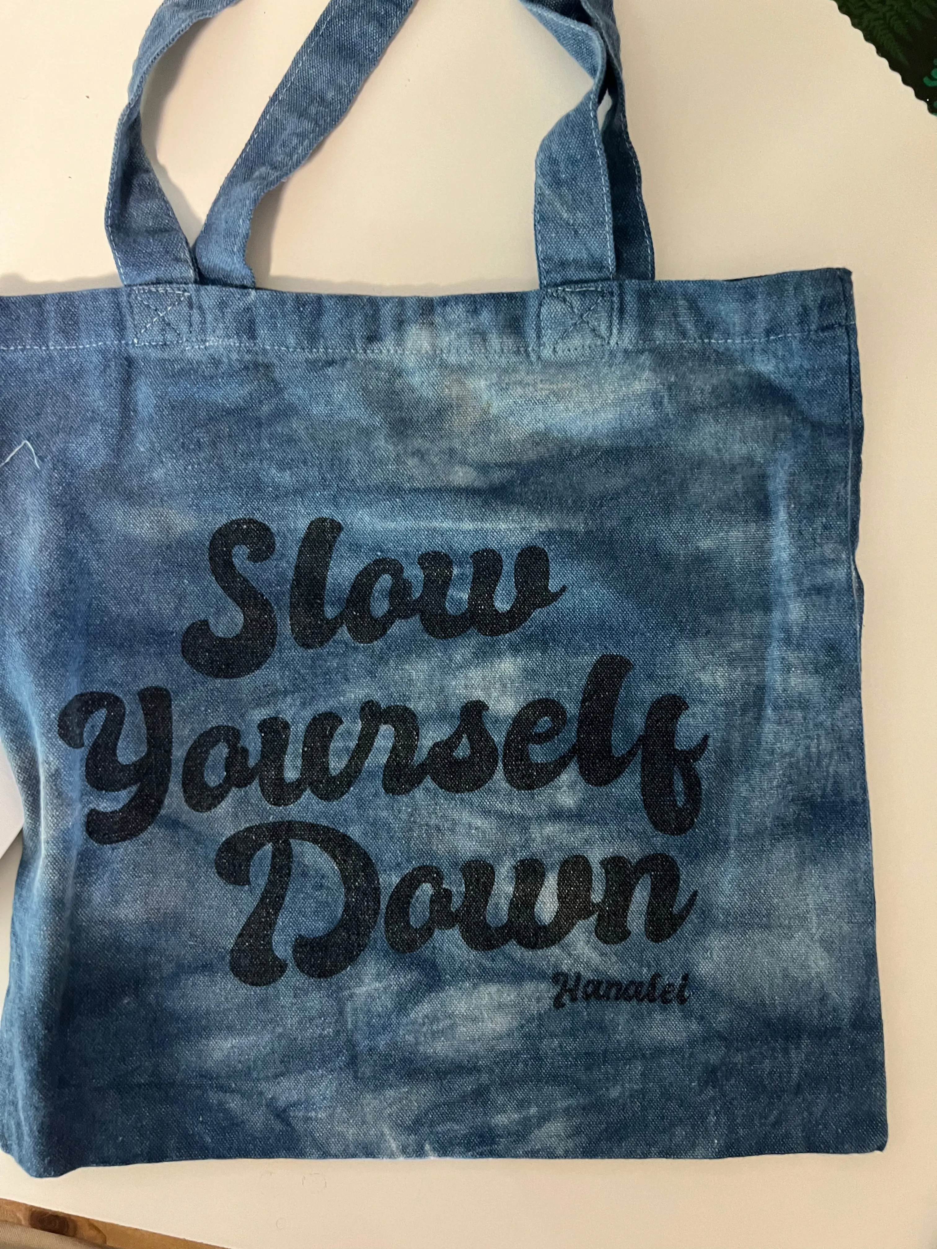 Slow Yourself Down Tote Bags