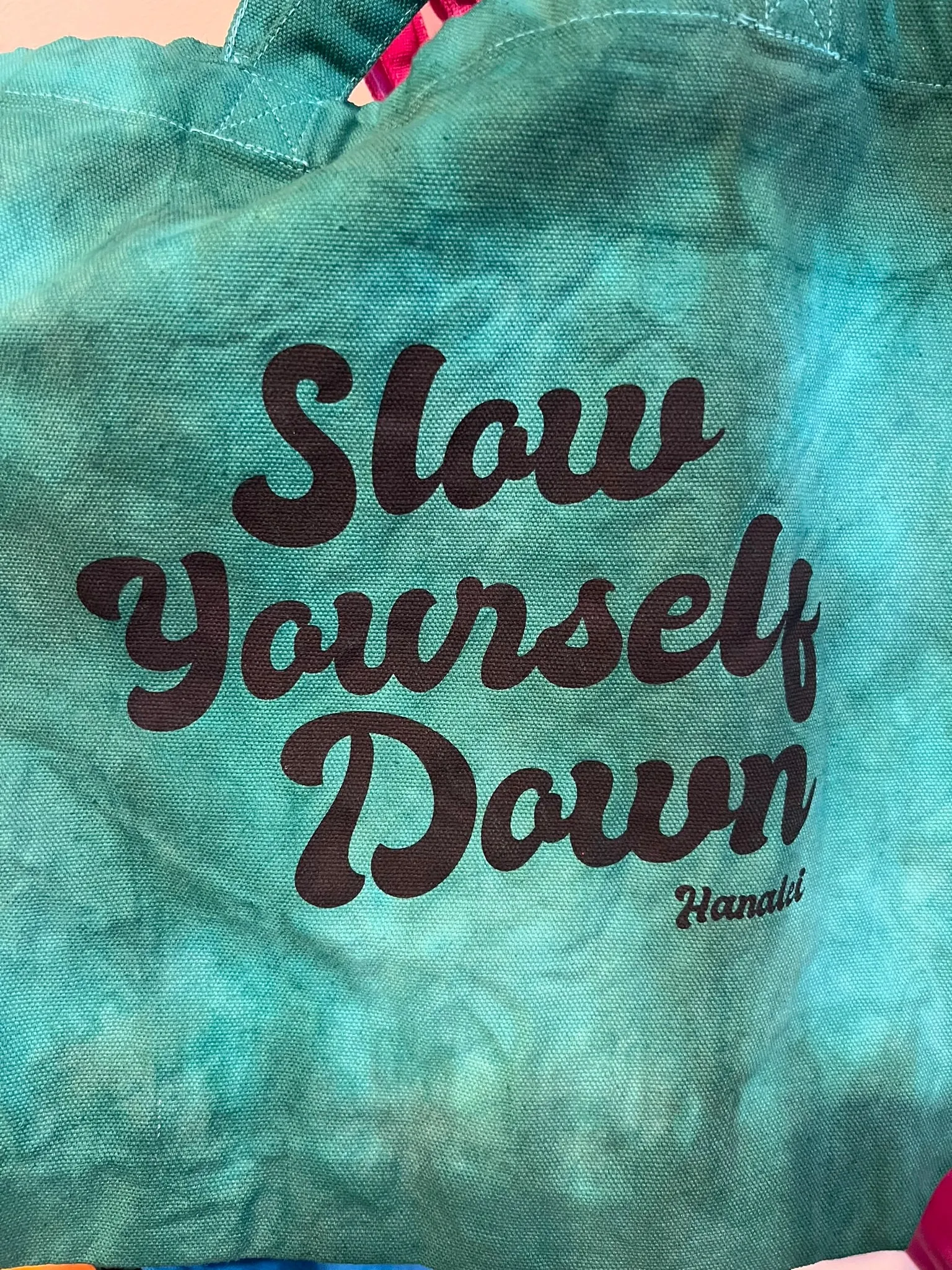 Slow Yourself Down Tote Bags