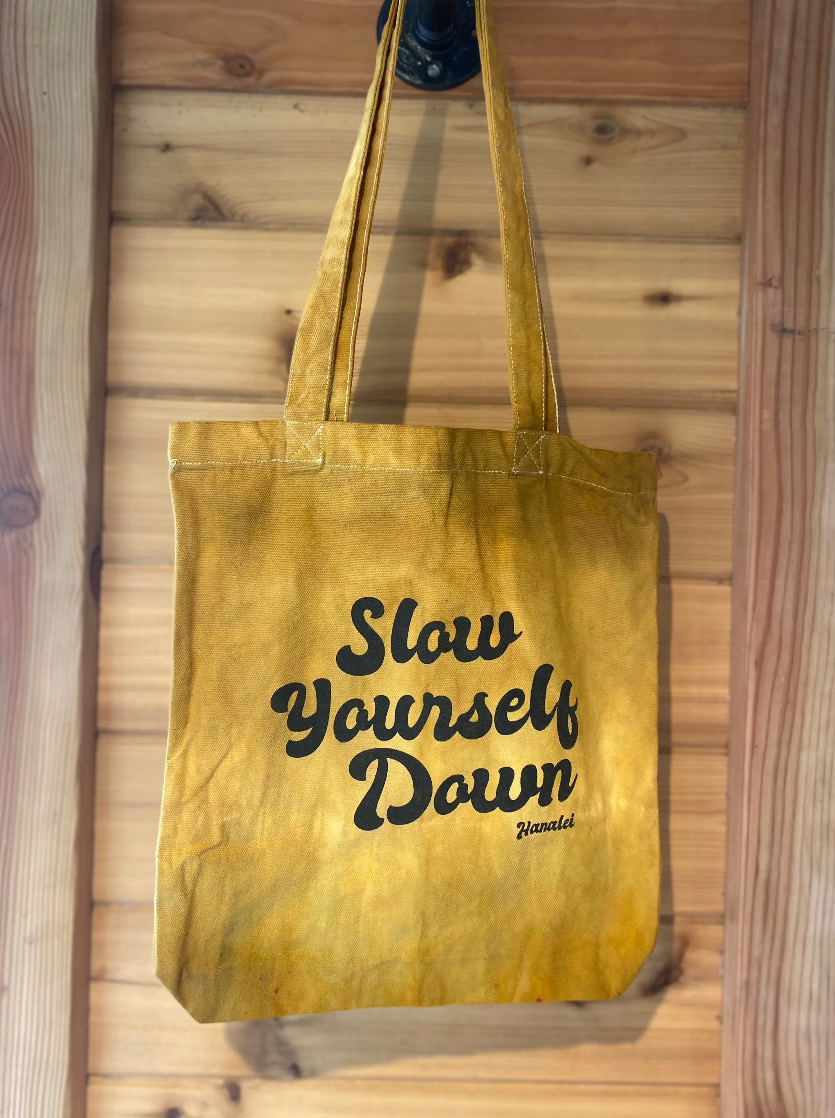 Slow Yourself Down Tote Bags