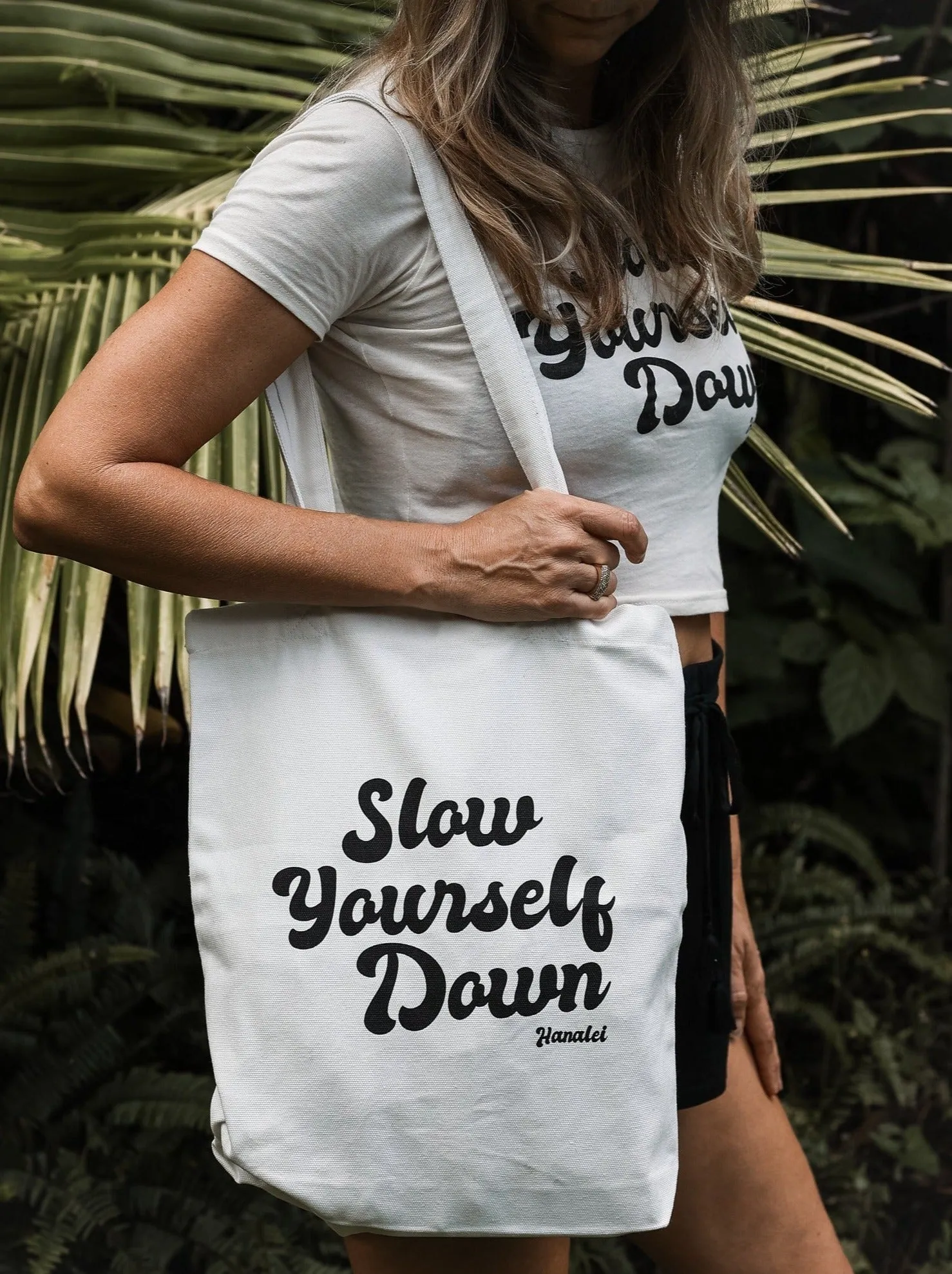 Slow Yourself Down Tote Bags