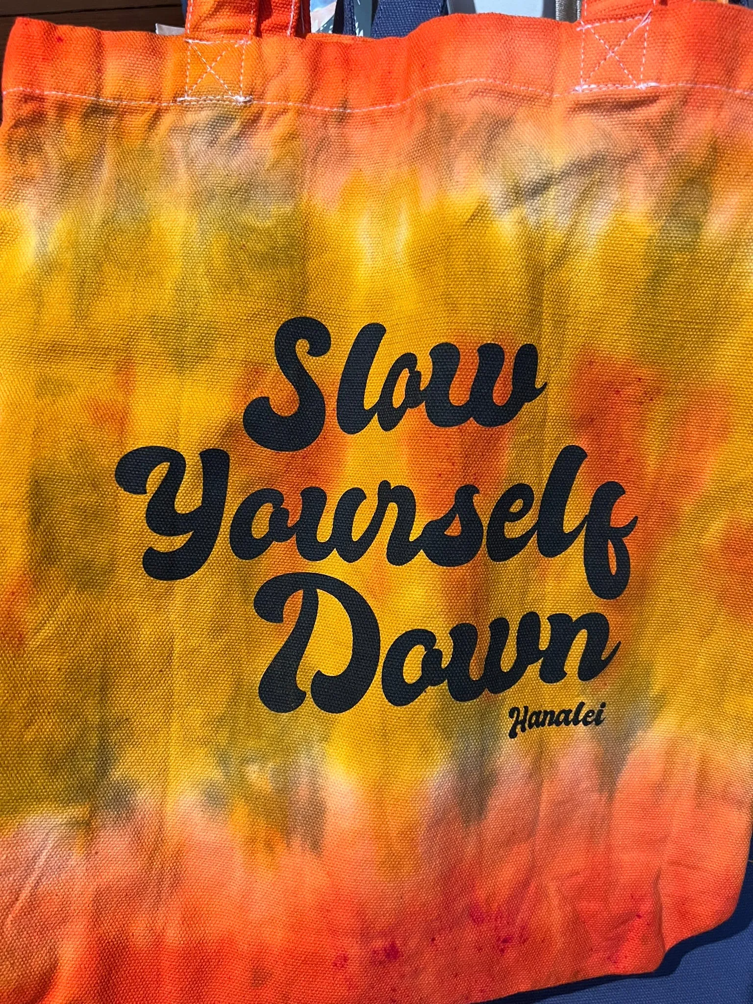Slow Yourself Down Tote Bags