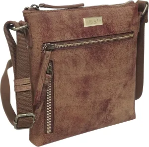 Small Crossbody Bags for Women - Real Leather Purse with Multiple Pockets, Premium Sling Phone Bag for Everyday use & Gifting (Rue Tan Distressed)