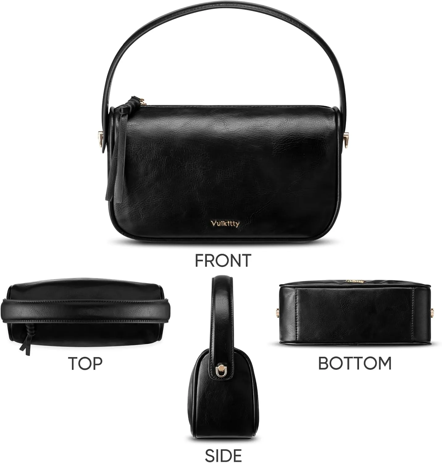 Small Top Handle Purse for Women Handbag with a Guitar Strap for Shoulder or Crossbody Wear