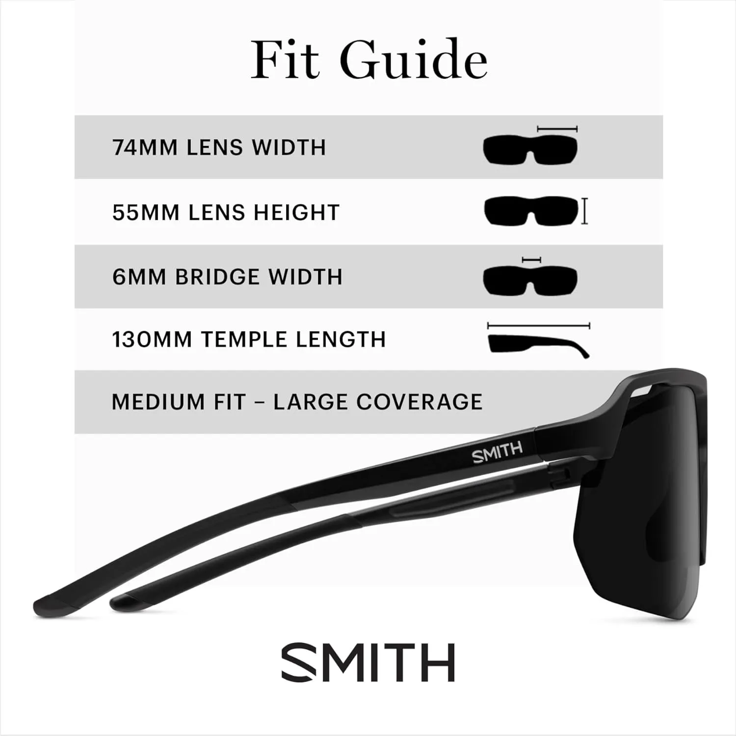 SMITH Motive Matte Black Sunglasses - Performance Active Sunglasses - for Men & Women