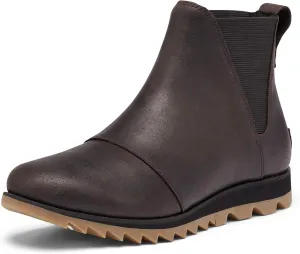 Sorel Women's Harlow Chelsea Rain Boot — Waterproof Leather Ankle Booties
