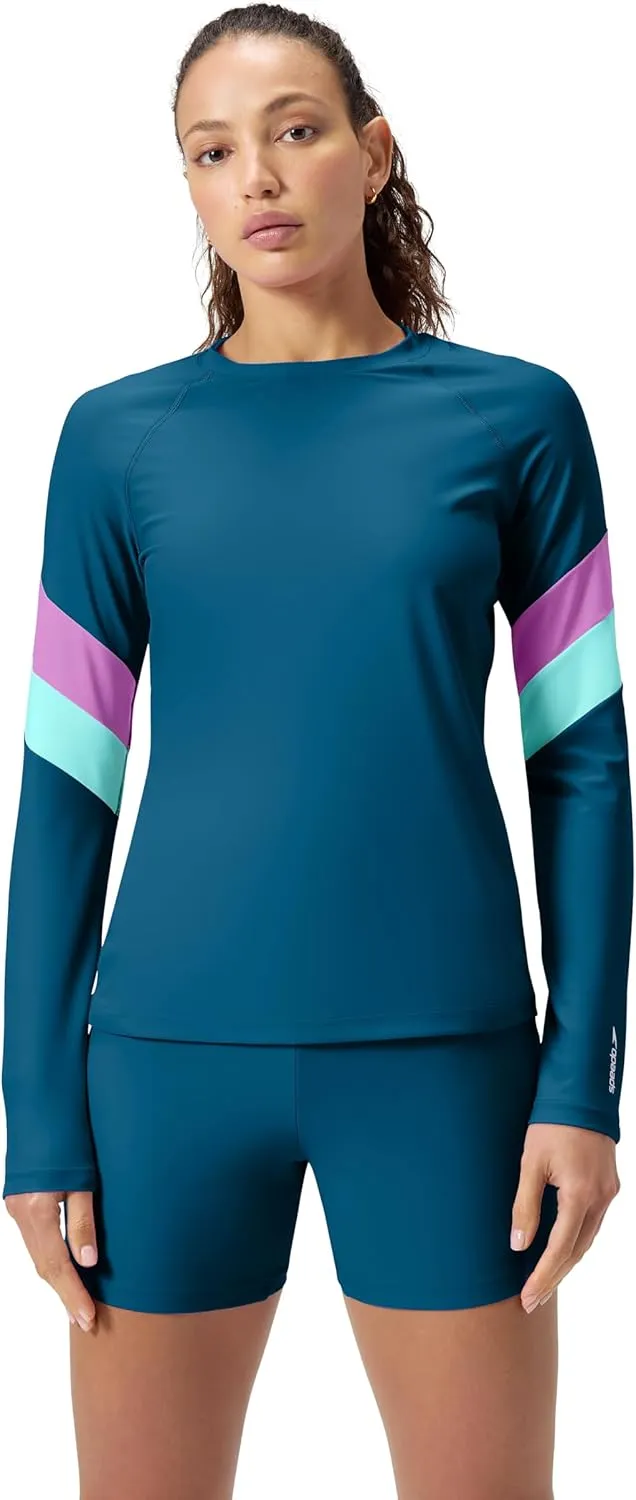 Speedo Women's Uv Swim Shirt Long Sleeve Rashguard
