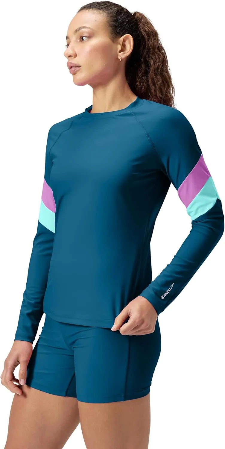 Speedo Women's Uv Swim Shirt Long Sleeve Rashguard