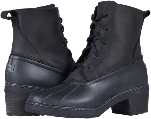 Sperry Women's Saltwater Heel Leather Rain Boot