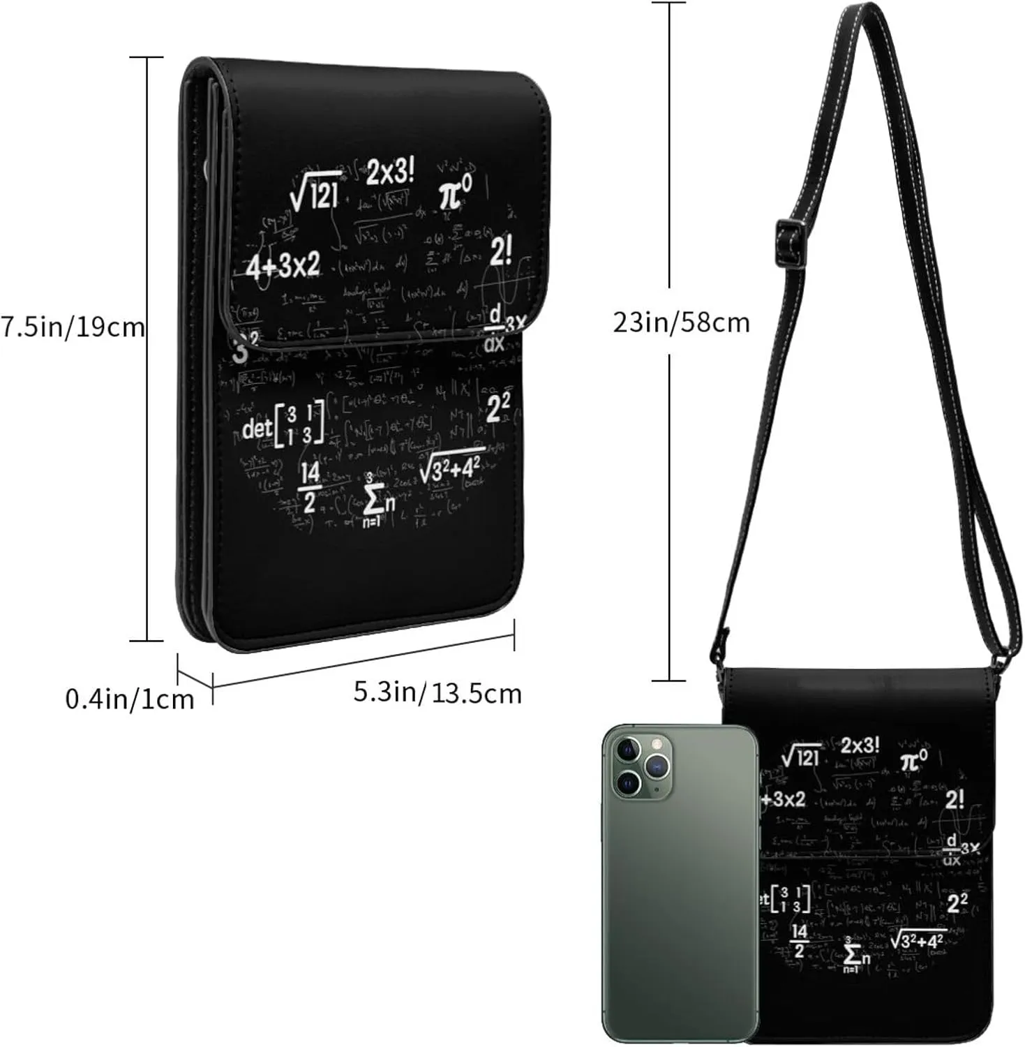 Spicy Red Chilli Peppers Leather Crossbody Phone Purse for Women Cute Wallet Bags Lightweight Mini Sling Bag