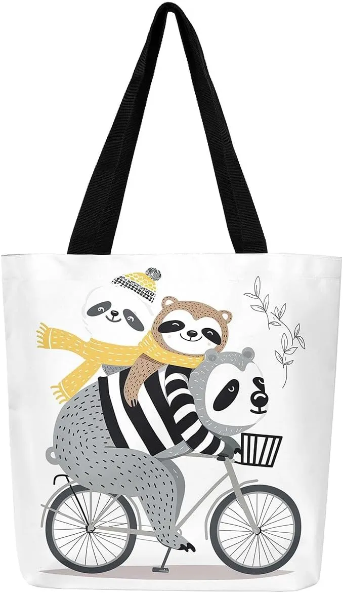 Spiral Tie Dye Canvas Tote Bag,Gradient Rainbow Shoulder Bag Colorful Stripes Line Art Swirl Shoulder Bag