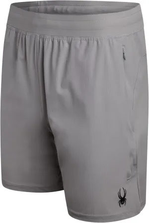 Spyder Men's Gym Shorts - Nylon Stretch 7'' Knit Active Workout Shorts with Zipper Pockets for Running, Hiking (Sizes: S-XL)