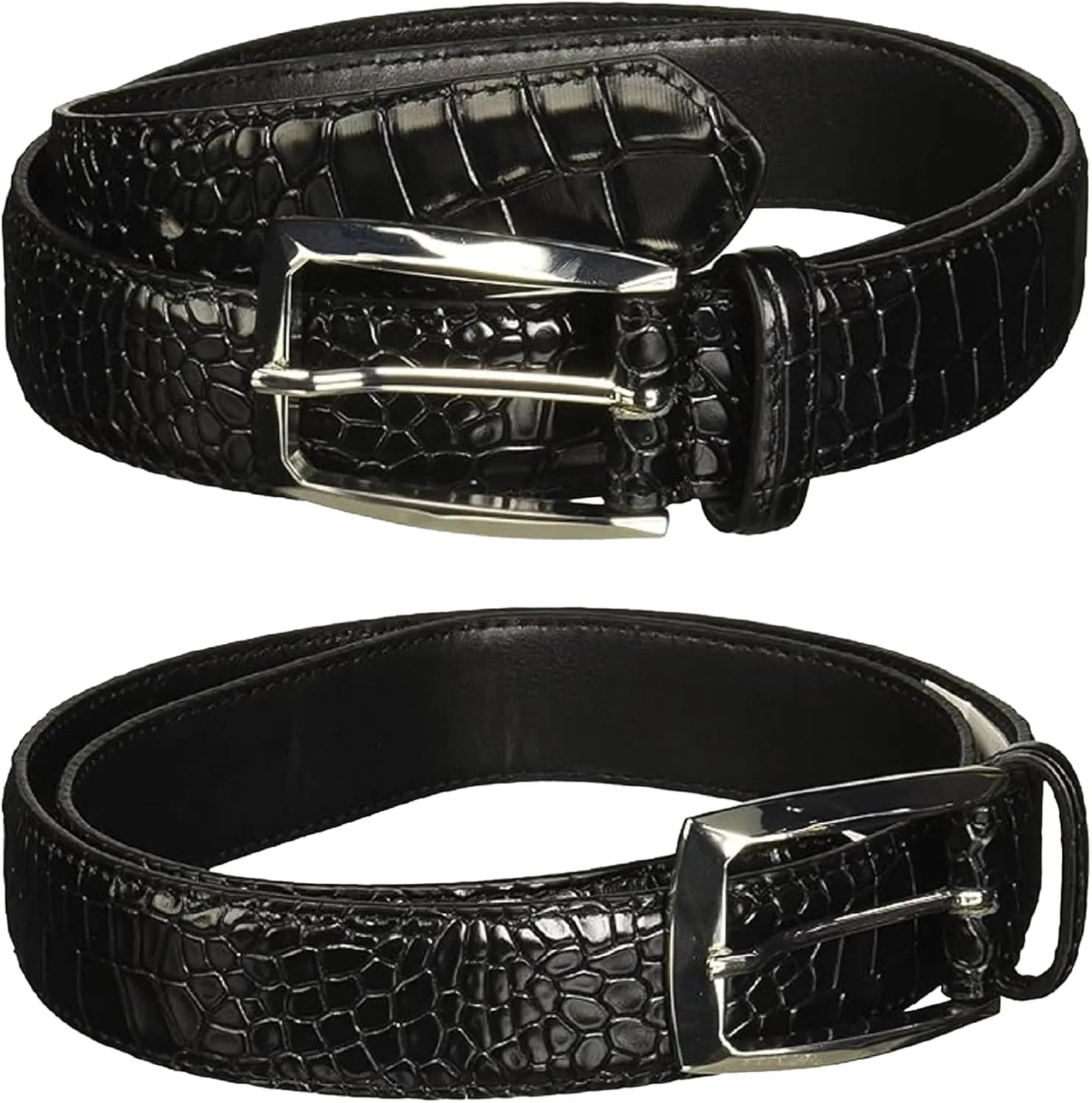 Stacy Adams Men's Ozzie Croc Embossed Belt