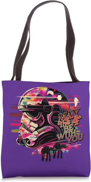 Star Wars May the 4th Be With You Stormtrooper & AT-AT Vivid Tote Bag