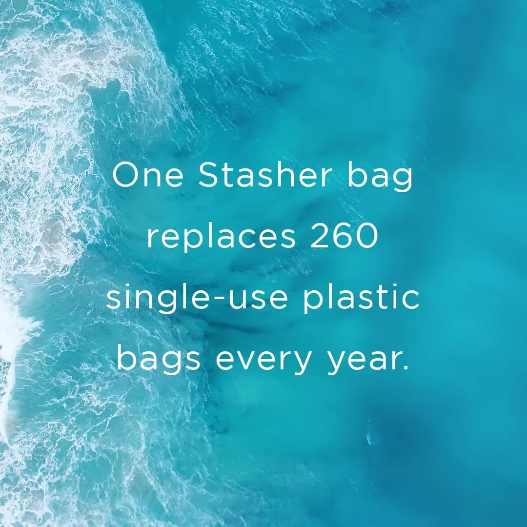 Stasher Premium Silicone Reusable Food Storage Bags, 4-Pack, Tie Dye Multi, Multi-Use Food Storage Bags, Lunch Bag, Travel Containers, BPA Free, Leak-free, Dishwasher-Safe, Eco-friendly