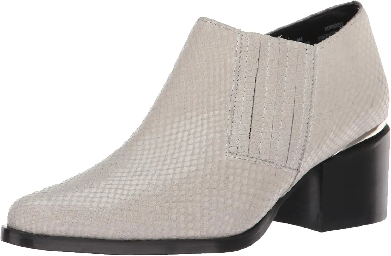 Steve Madden Women's KORRAL Western Boot, white snake, 8 M US