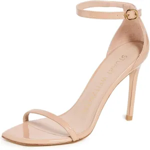 Stuart Weitzman Women's Nudist Curve 100 Patent Sandals