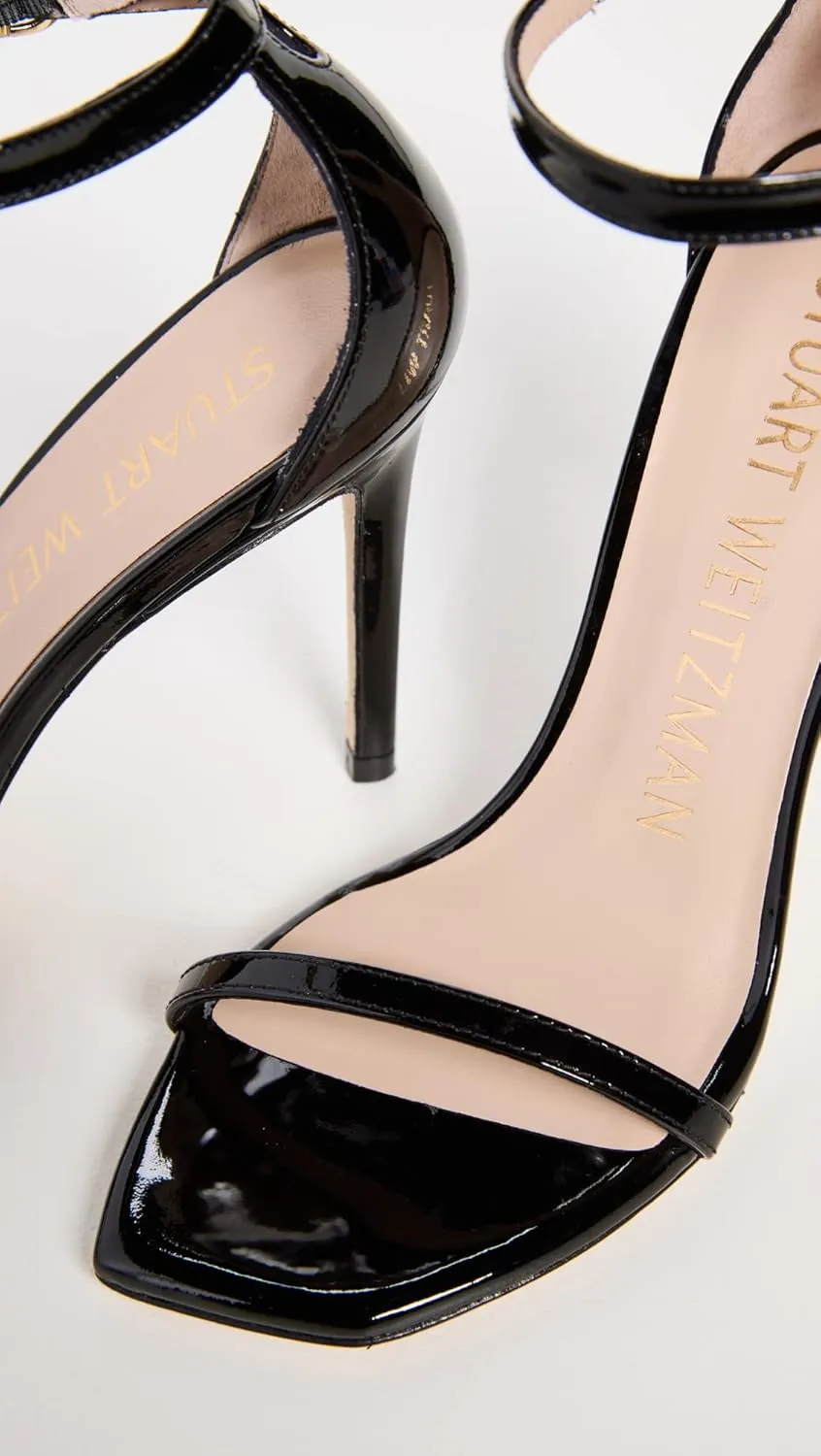 Stuart Weitzman Women's Nudist Curve 100 Patent Sandals