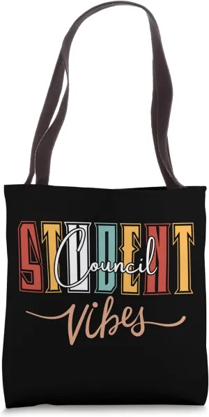 Student Council Groovy World Student Day Men Women Kids Vote Tote Bag