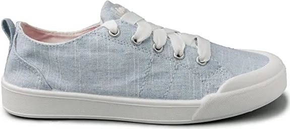 Sugar Womens Canvas Shoes - Low Top Sneakers for Women - Casual Lace Up Walking Shoes for Women with Fashionable Cute Design - Festival 8 Light Blue