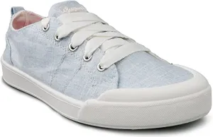 Sugar Womens Canvas Shoes - Low Top Sneakers for Women - Casual Lace Up Walking Shoes for Women with Fashionable Cute Design - Festival 8 Light Blue