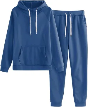 Sweatsuits for Women Two Piece Fall Outfits Plus Size Workout Sets Tracksuit Long Sleeve Hoodie Jogger Pants Matching Suits