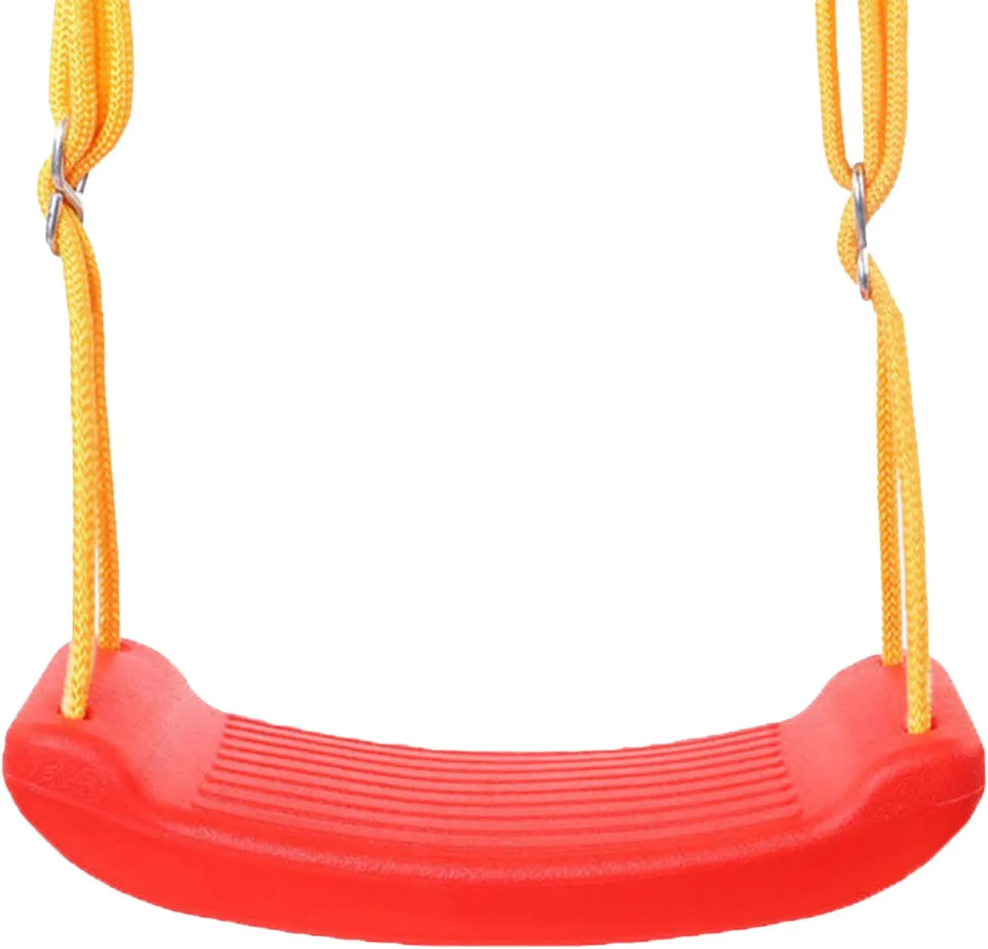Swing Seat, Reusable Detachable Kid Outdoor Plastic Swing Seat, Kids Safety Playground Swing Seat Replacement, Anti Skid Buckle Adjustable Tear Resistant Rope Children Seat Swing for Park Outdoor(Red)