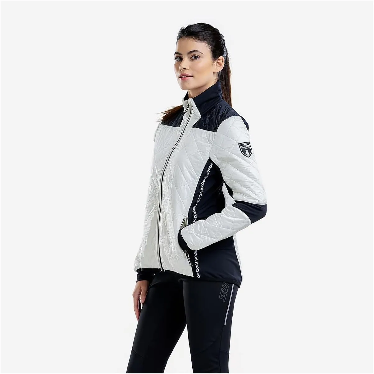 Swix Women's Active Athletic Outdoor Skiing Durable Comfortable Insulated Mayen Quilted Jacket