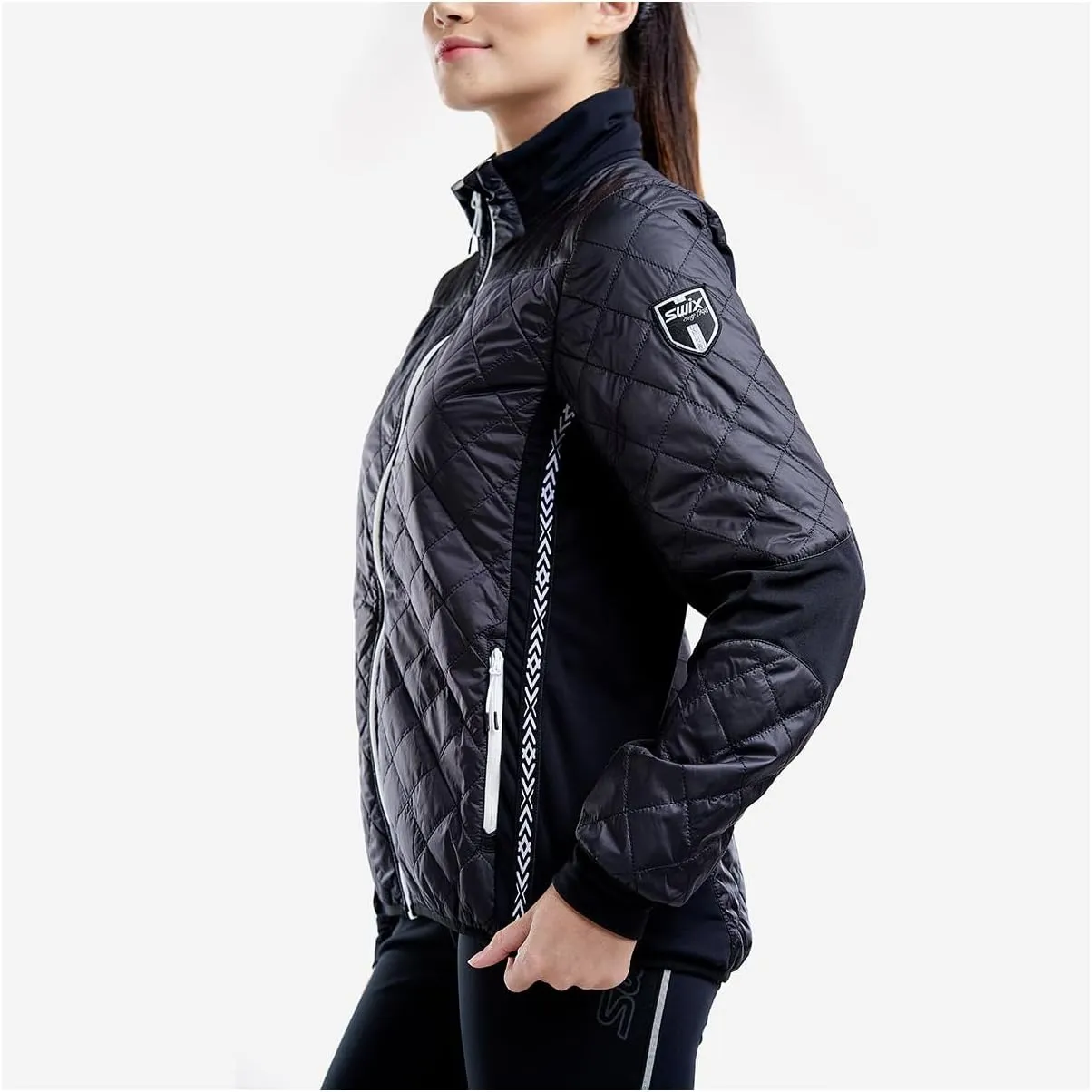 Swix Women's Active Athletic Outdoor Skiing Durable Comfortable Insulated Mayen Quilted Jacket