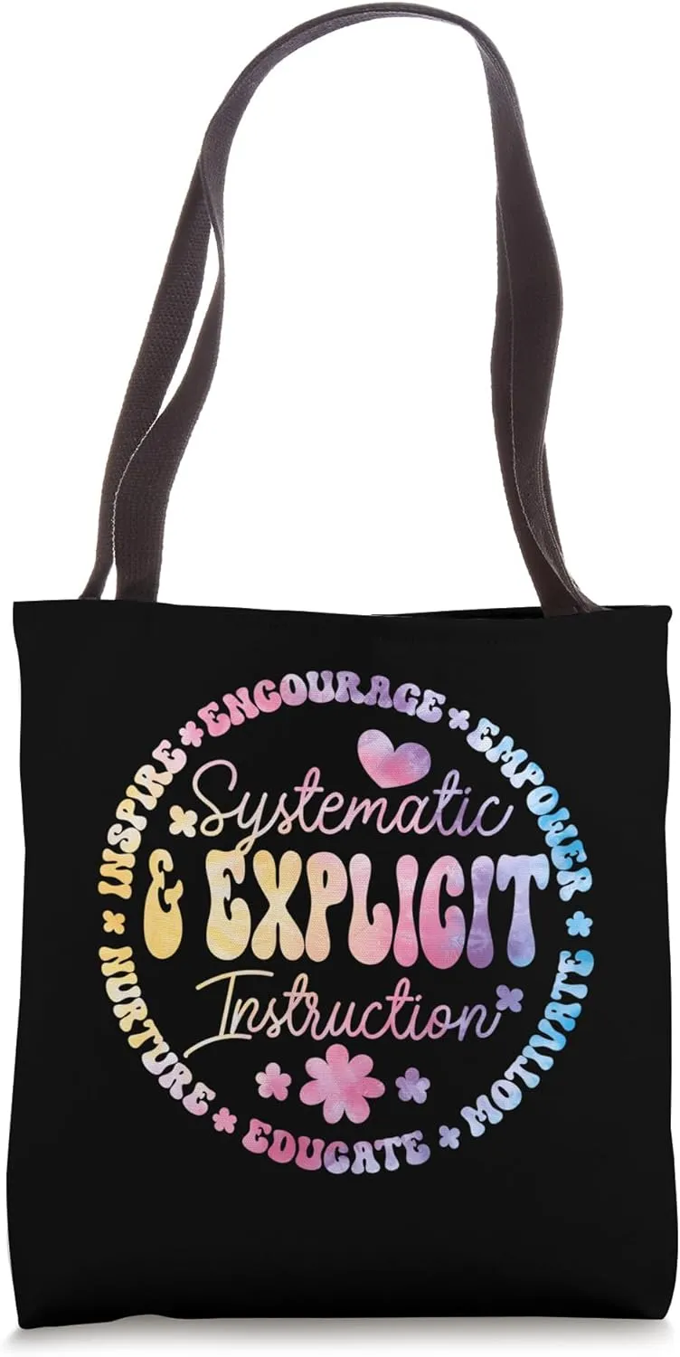Systematic & Explicit Instruction Empower Learning Teacher Tote Bag