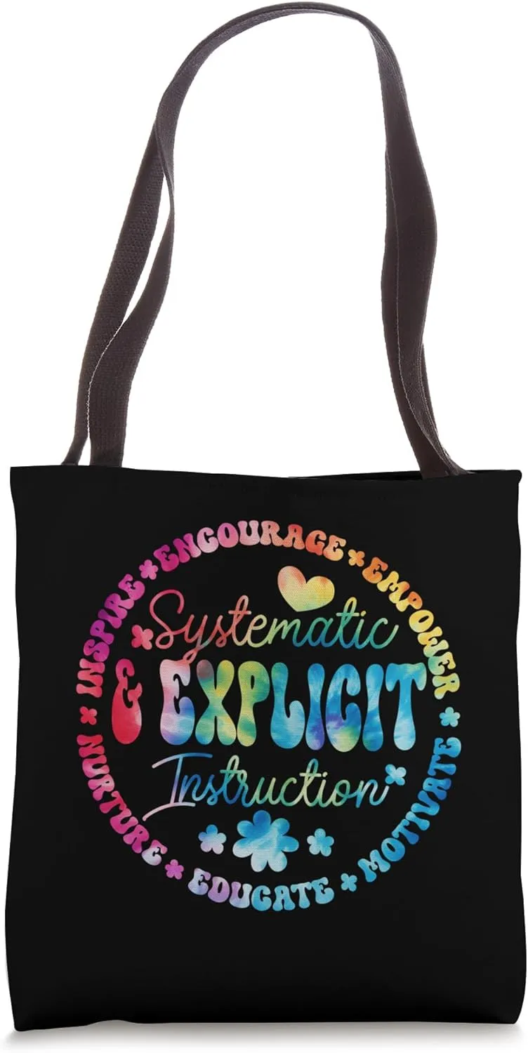 Systematic & Explicit Instruction Empower Learning Teacher Tote Bag