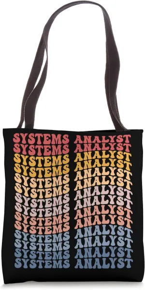 Systems Analyst Groovy Retro Tote Bag