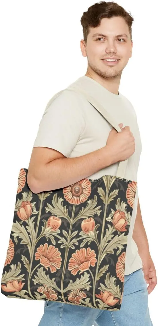 Tapestry Shoulder Bag Tote Bag for Women with Travel or Work Tote Bags for Women floral flower William Morris style