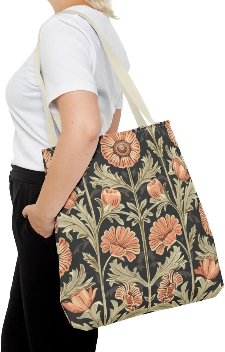 Tapestry Shoulder Bag Tote Bag for Women with Travel or Work Tote Bags for Women floral flower William Morris style