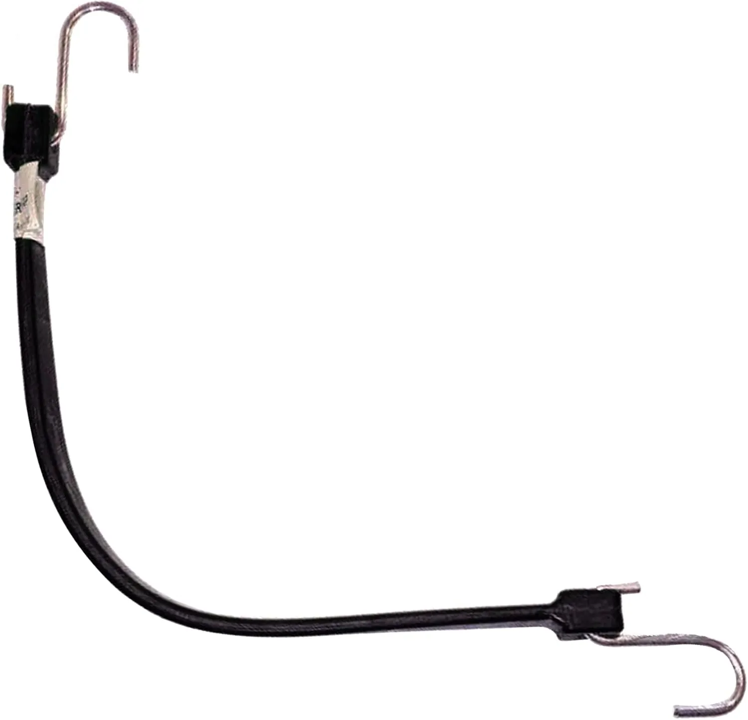 Tarps Now 15” EPDM Rubber Tarp Straps, (15 inches) - Heavy Duty Rubber Cords Bungee Straps with S Hooks for Securing Tarps, Canvas, Camping, Canopy, Cargo and Scaffolding - Black, 50 Pieces