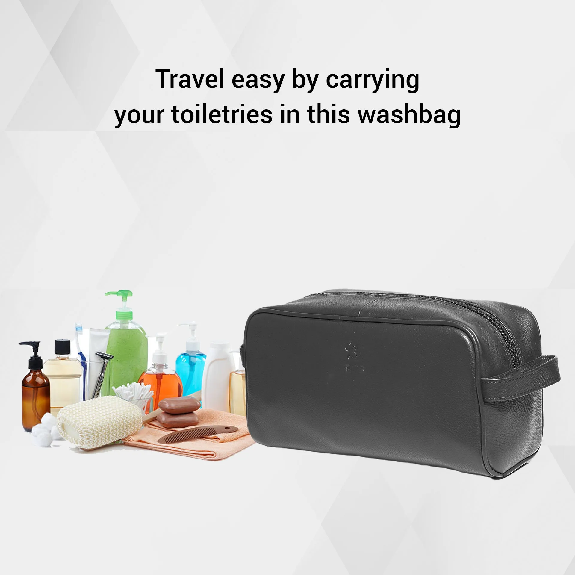 Ted A Travel-Ready Leather Wash Kit