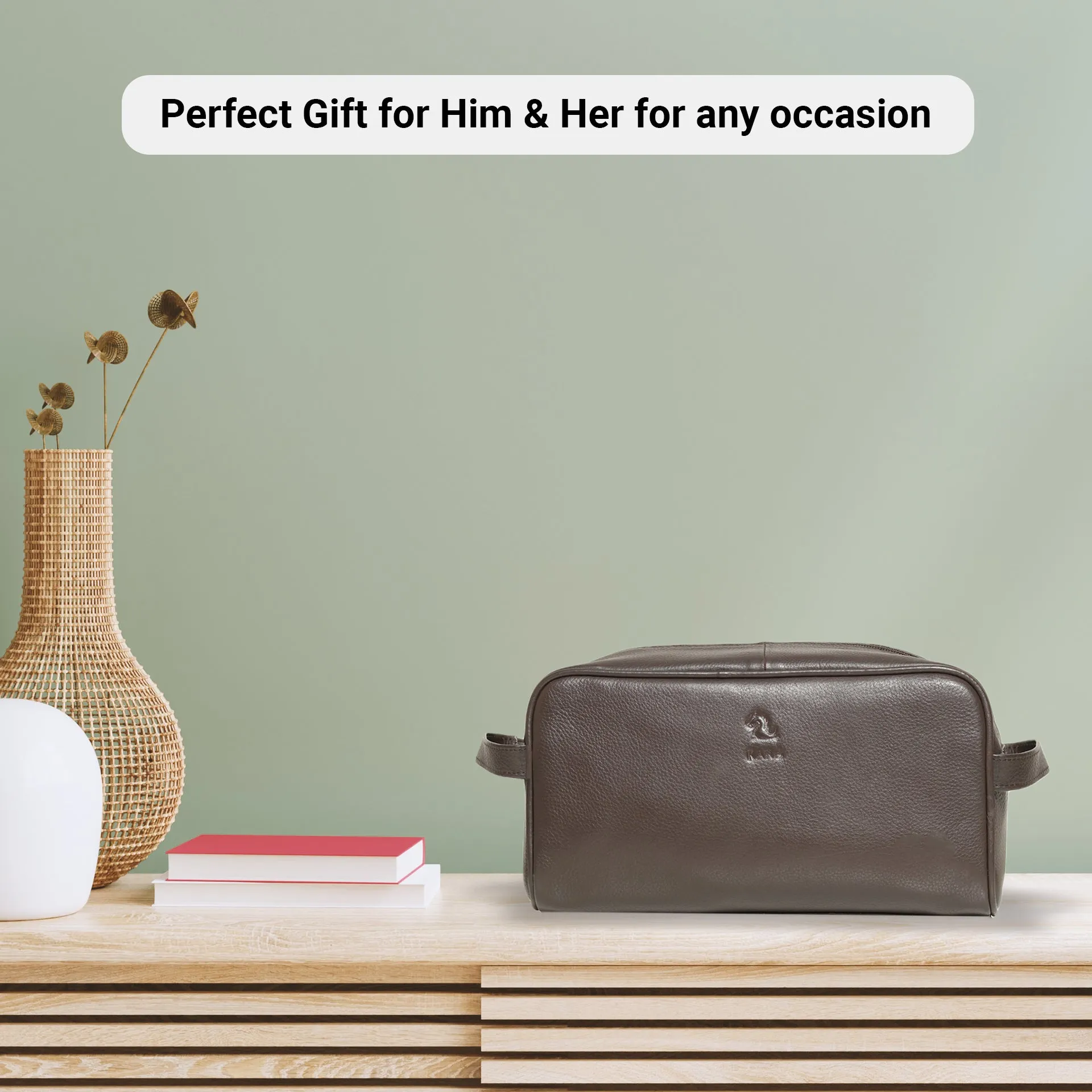 Ted A Travel-Ready Leather Wash Kit
