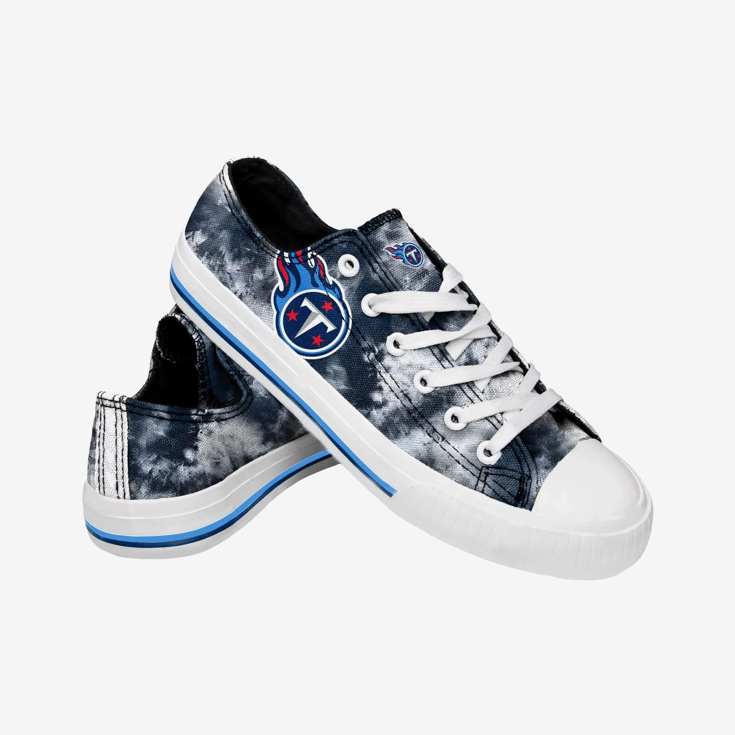 Tennessee Titans Womens Low Top Tie-Dye Canvas Shoe