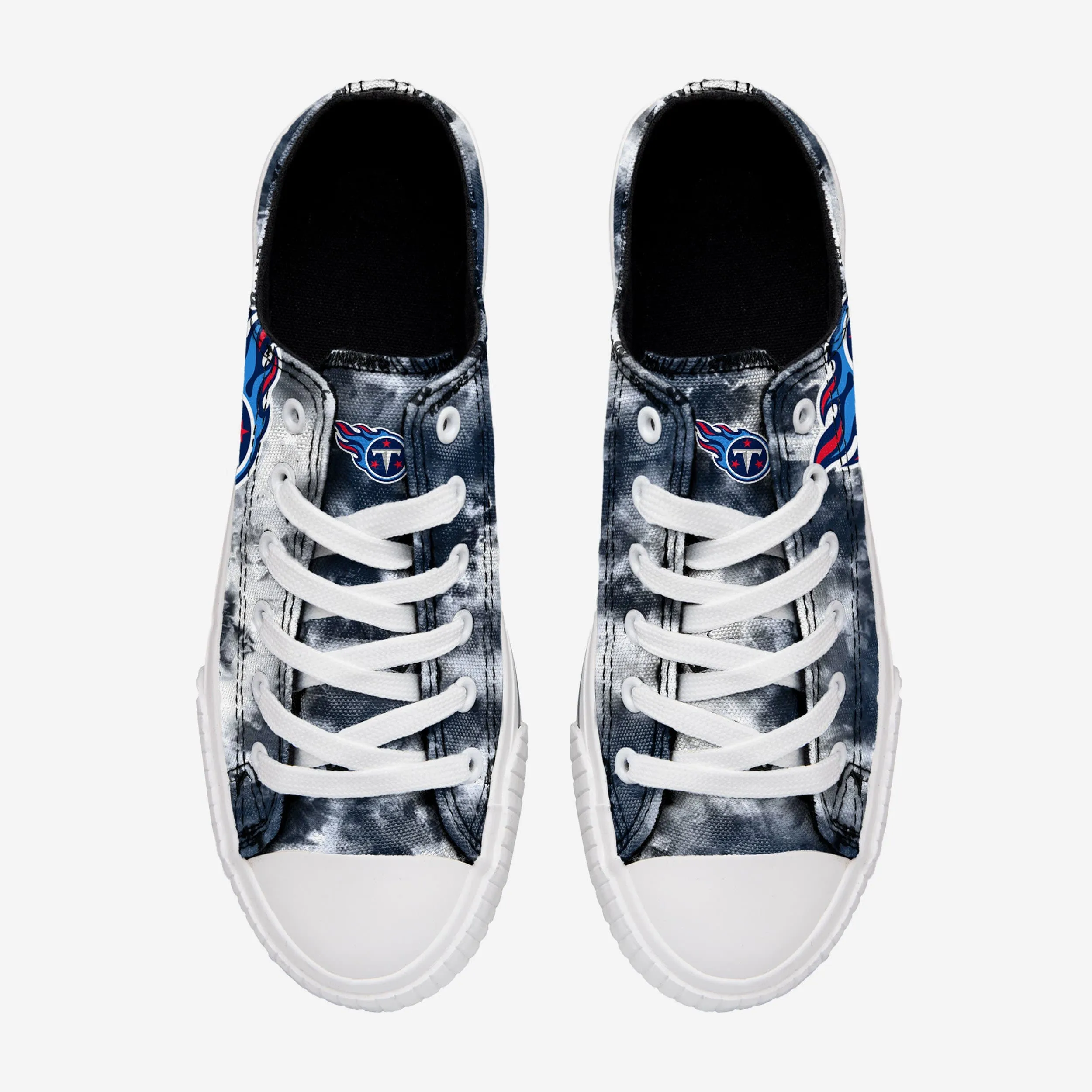 Tennessee Titans Womens Low Top Tie-Dye Canvas Shoe