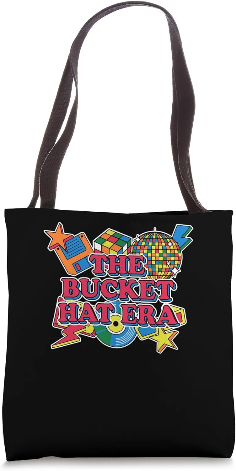 The Bucket Hat Era 1990 Cool Chill Easygoing Retro Rad Tote Bag