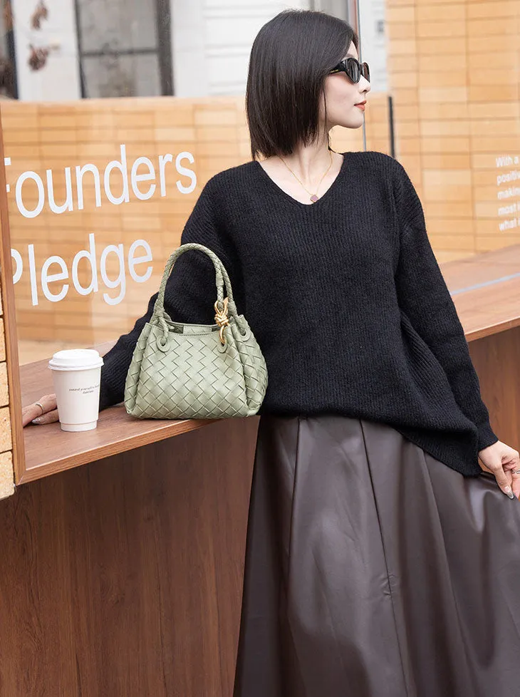 The Firenze Woven Satchel