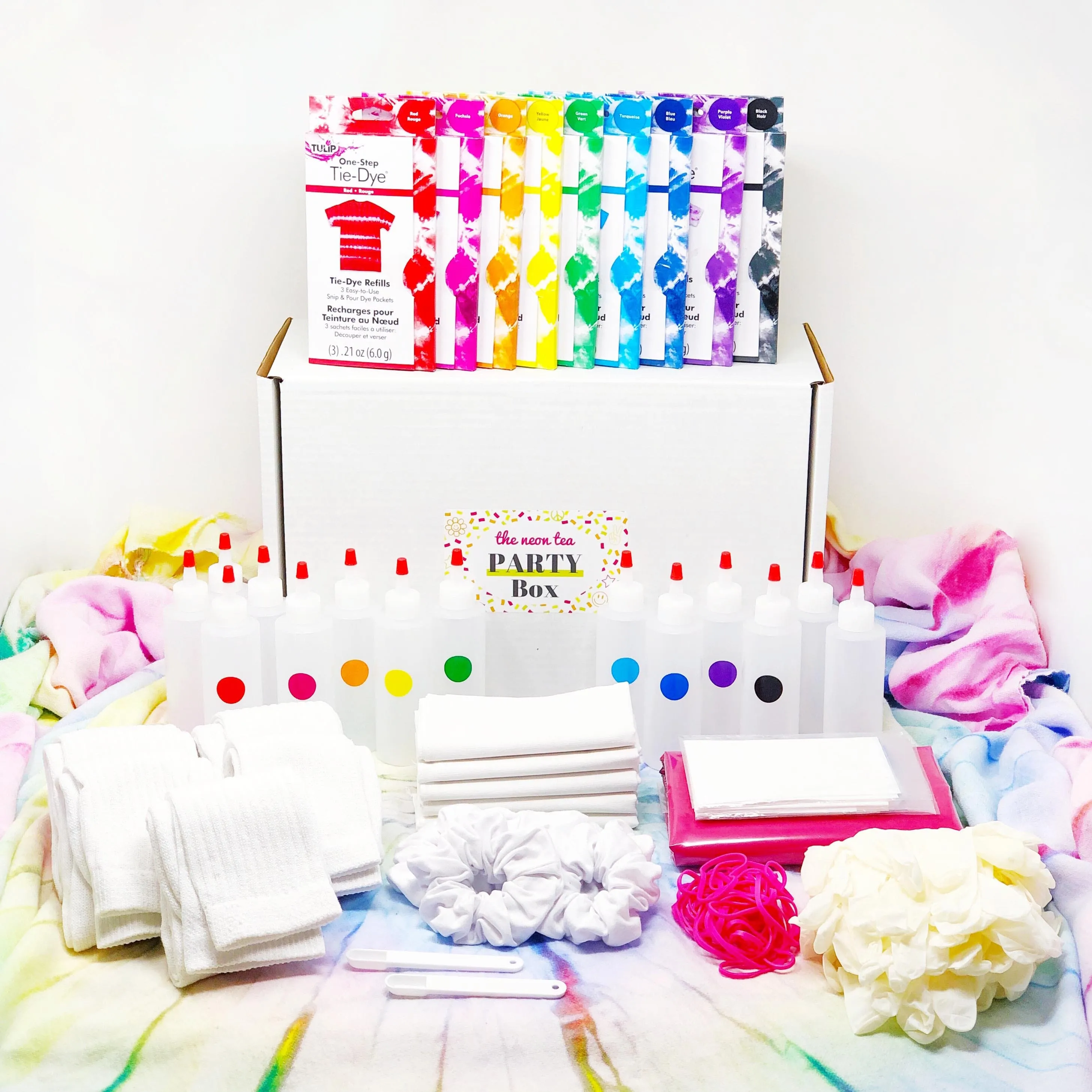 The Neon Tea PARTY Box - Tie Dye
