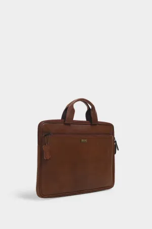 Thea Brown Laptop Bag / Sleeve