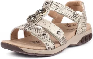 Therafit Charlotte Women's Embossed Jeweled Sandal for Plantar Fasciitis/Foot Pain