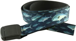 Thomas Bates Fish Pattern Metal Free Hiker Web Belts