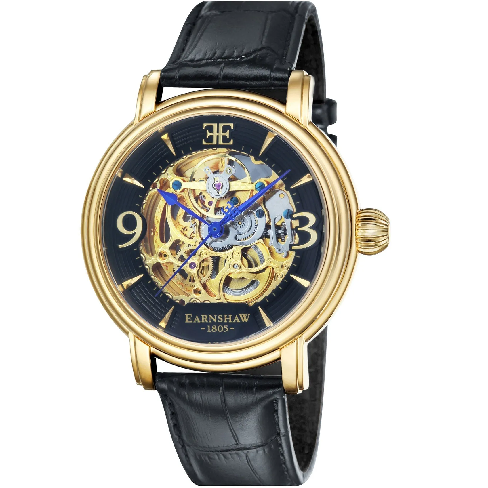 Thomas Earnshaw Longcase Automatic Laurel Gold