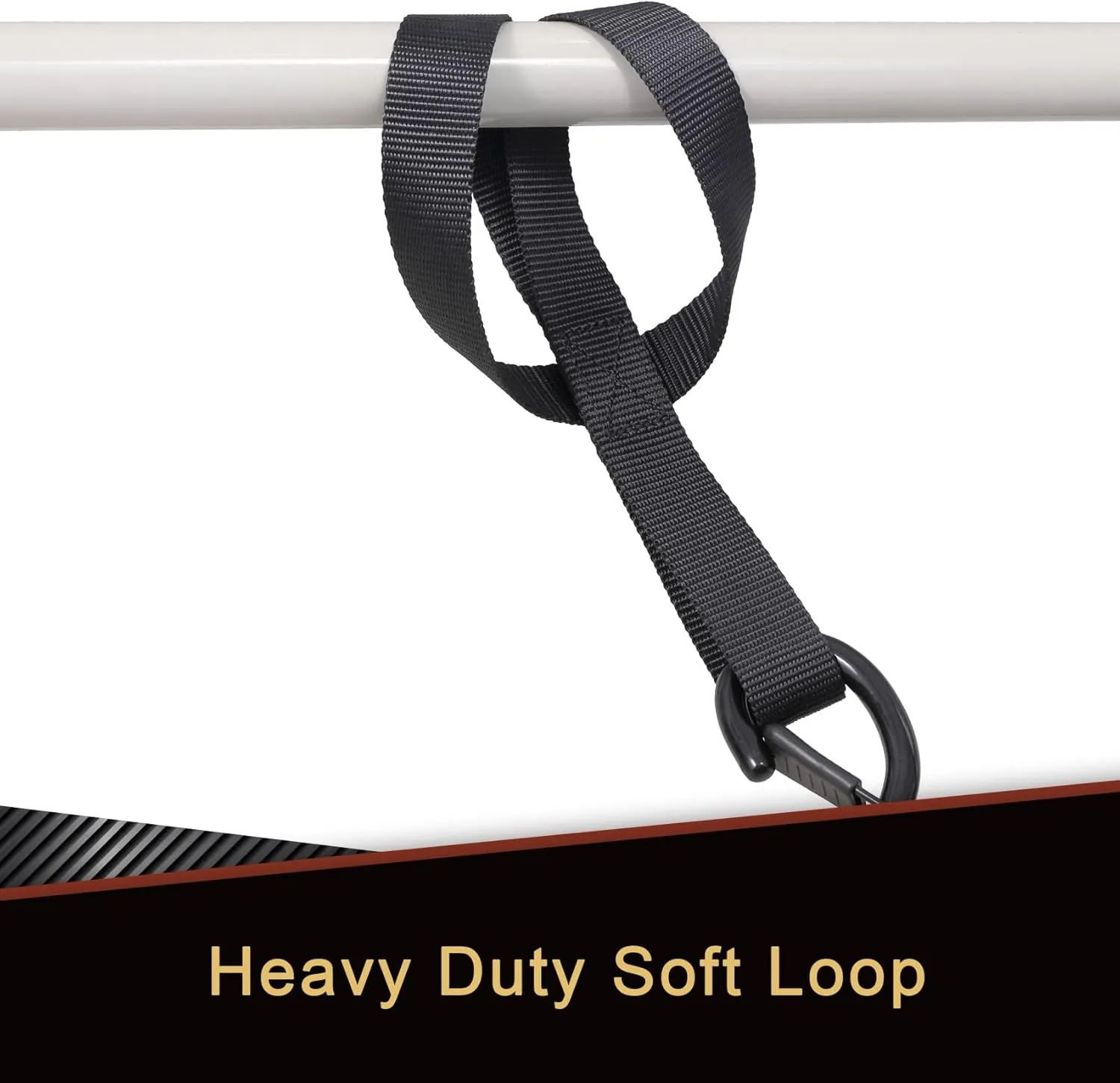 Tie Down Straps with Hooks, 8 feet 1200lbs Break Strength Cam Buckle Tiedown Set with Integrated Soft Loops for Motorcycle, Kayak, Car, Truck, Dirt Bike (Black, 1" x8',Pack of 4)