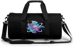 Tie Dye Atomic Science Physics Gym Bag for Men Women Duffle Bags Travel Tote